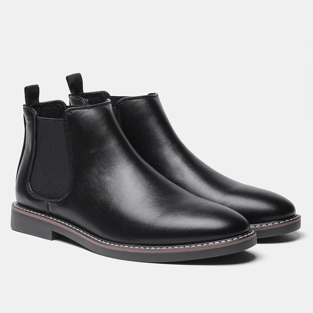 40-46 Men Chelsea ankle boots retro leather for Men