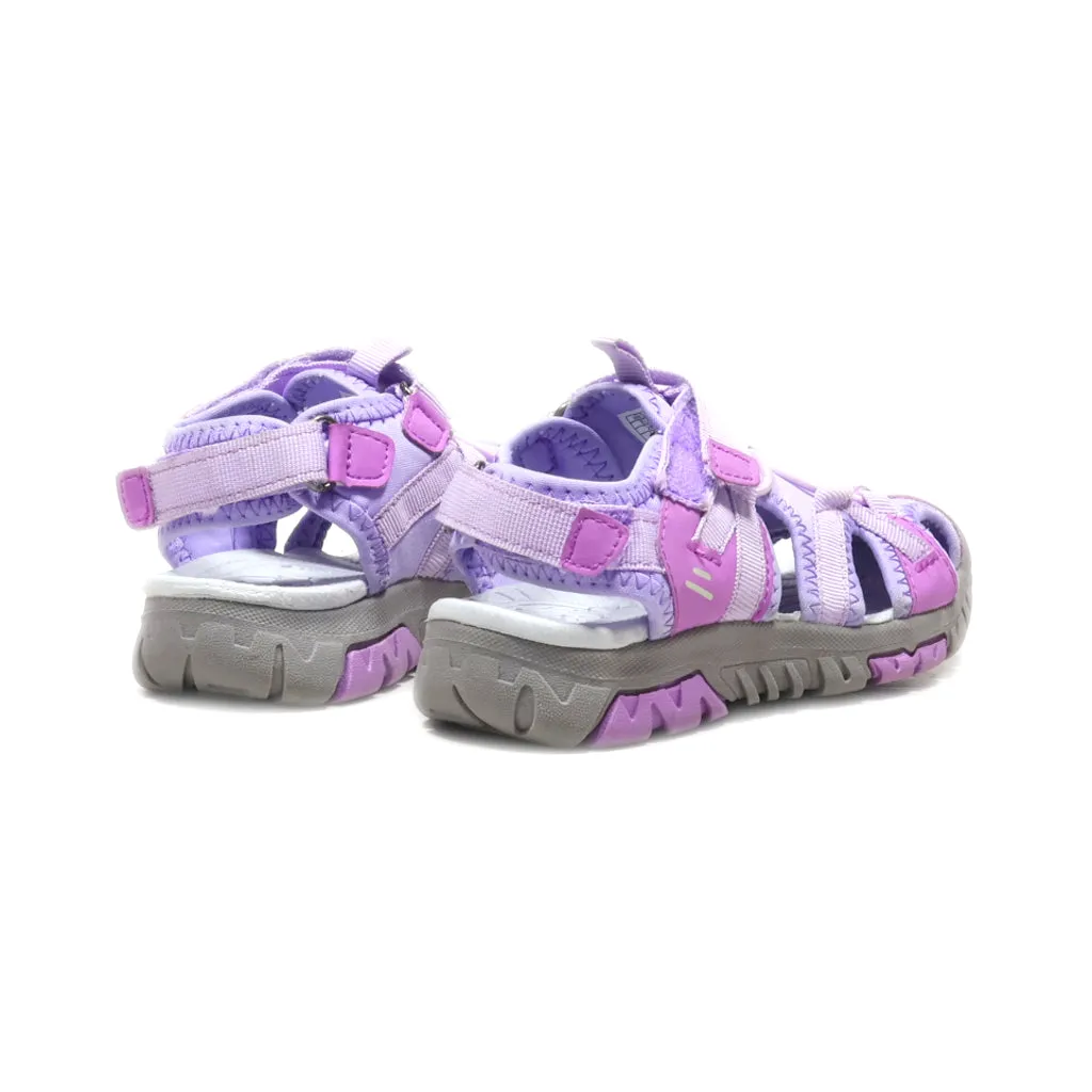 Air & Fresh Flat Sandals Fabric Purple Colour For Kids