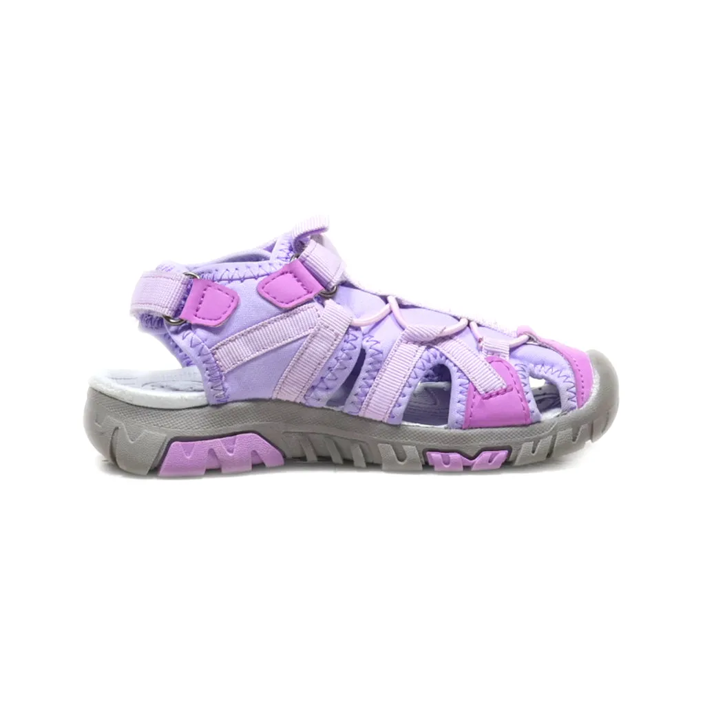 Air & Fresh Flat Sandals Fabric Purple Colour For Kids