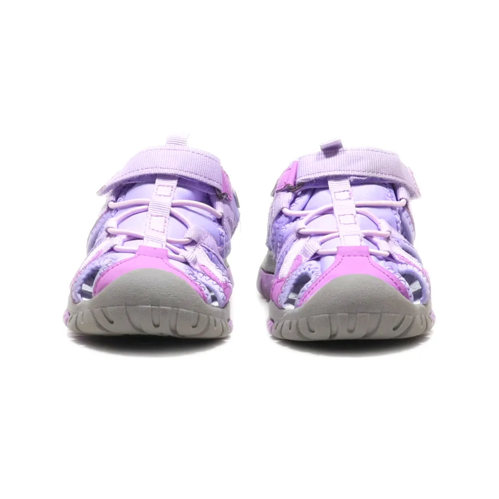 Air & Fresh Flat Sandals Fabric Purple Colour For Kids