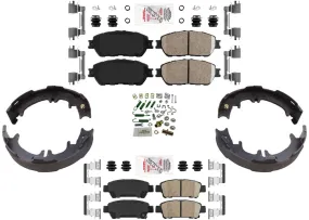 AmeriPro Premium Ceramic Disc Brake Pads Parking Shoes For Toyota Sienna 04-10