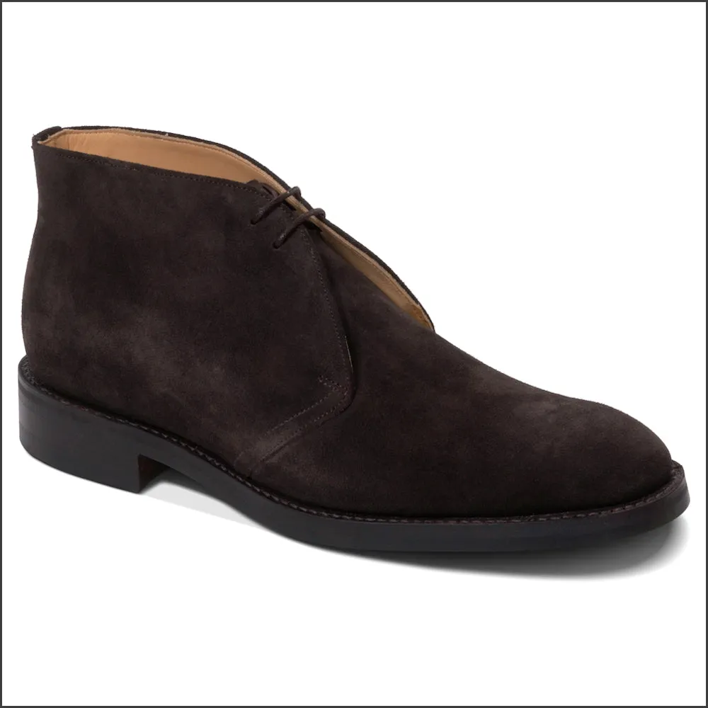 Barker Sandwell - Dark Brown Suede Chukka Boot--