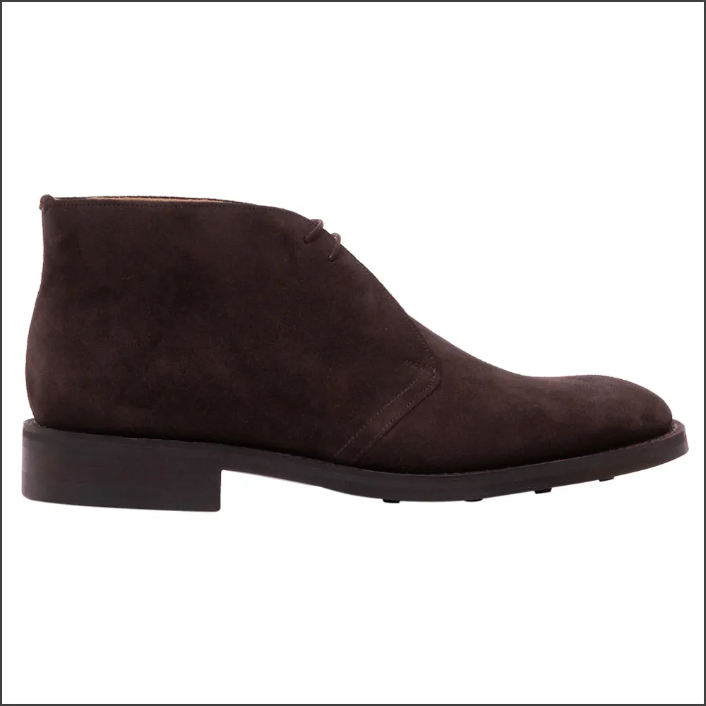 Barker Sandwell - Dark Brown Suede Chukka Boot--