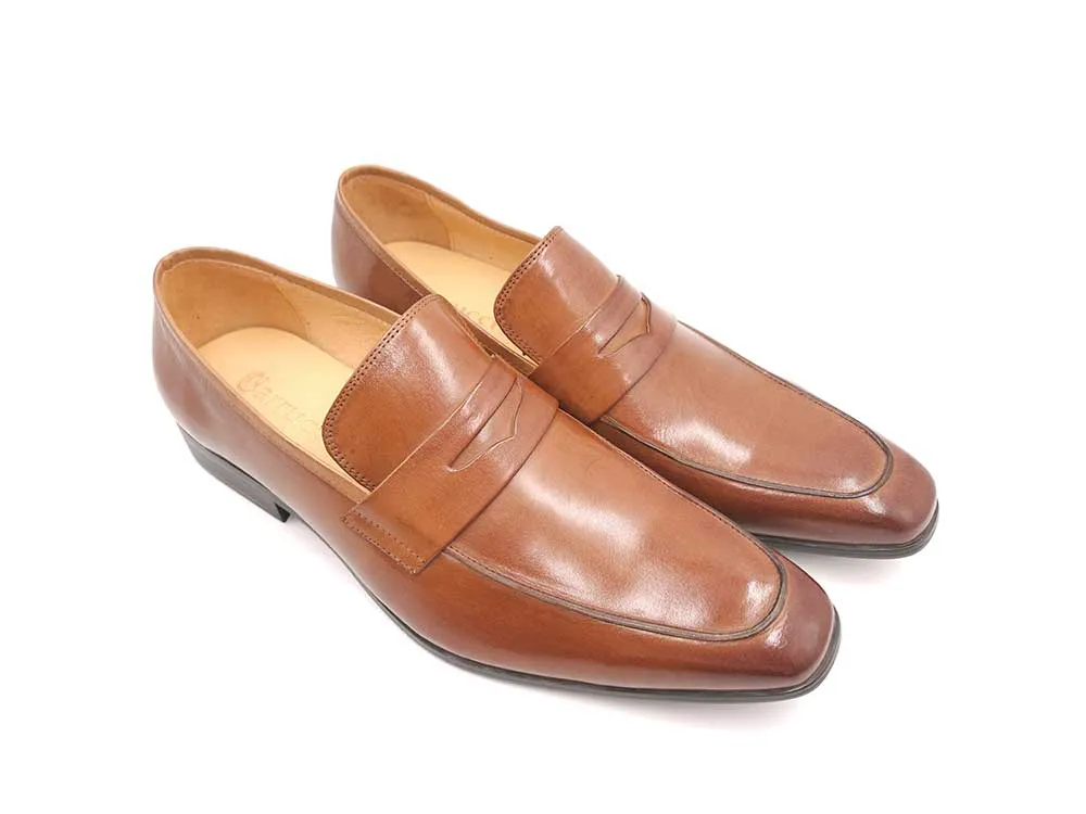 Beveled Square Toe Penny Loafer