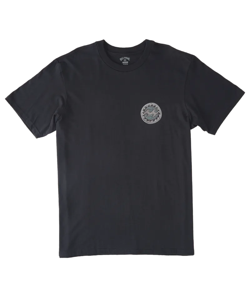 Billabong Crayon Wave Tee-Washed Black