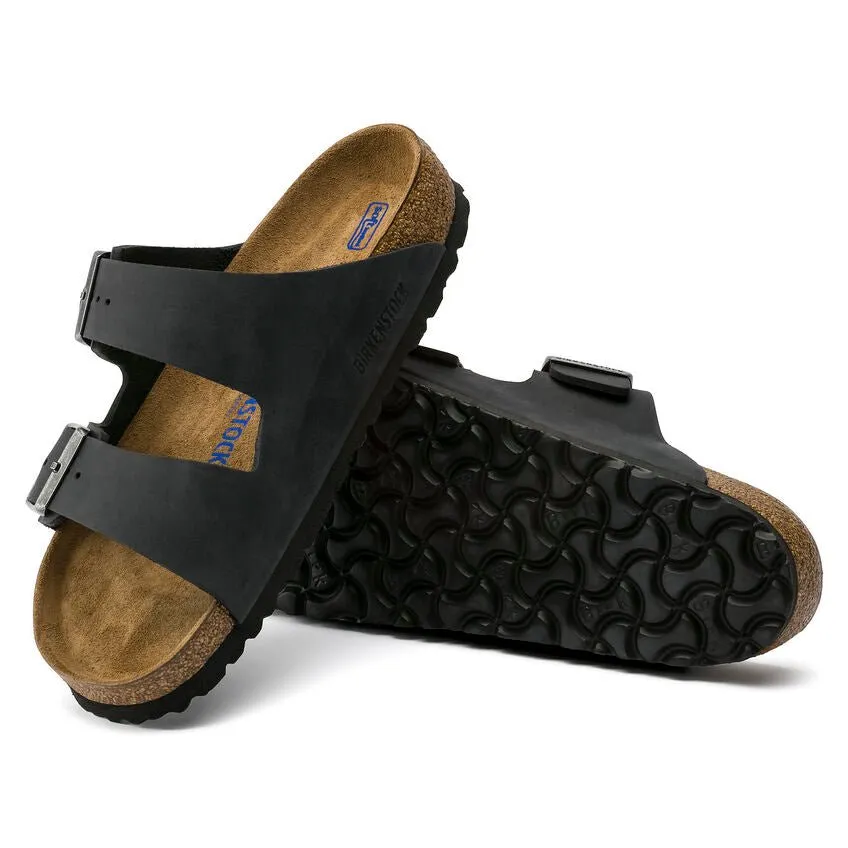 Birkenstock Arizona Soft Footbed - Black Oiled Leather