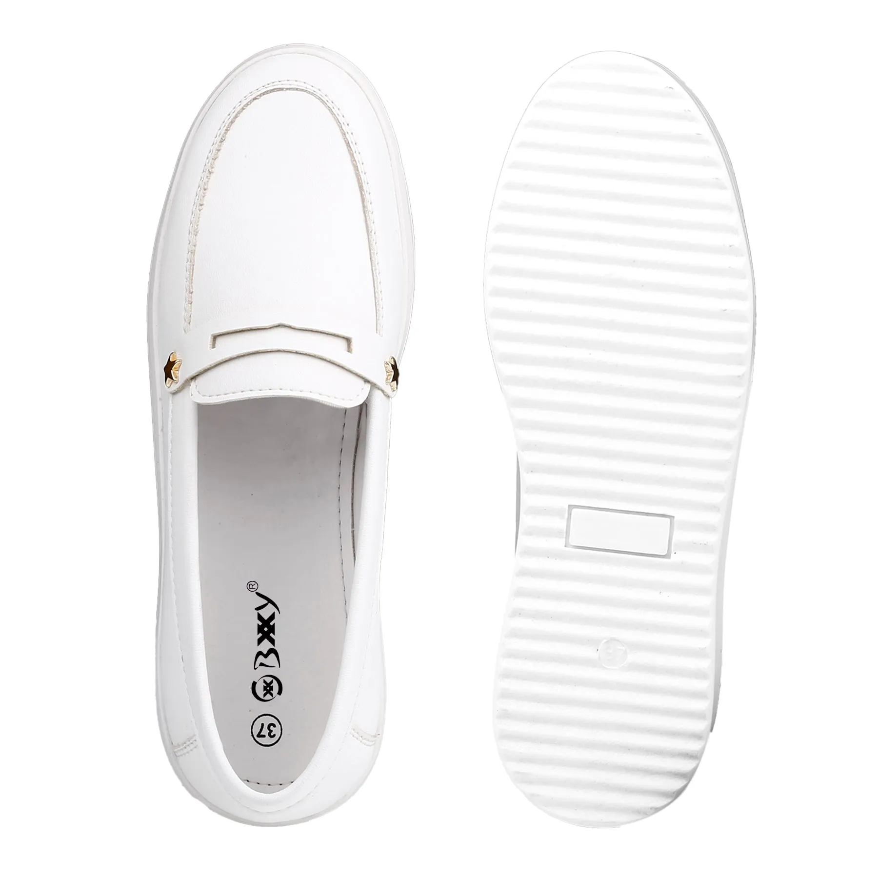 Bxxy's Street Style Fashionable Ladies Slip-on Loafers