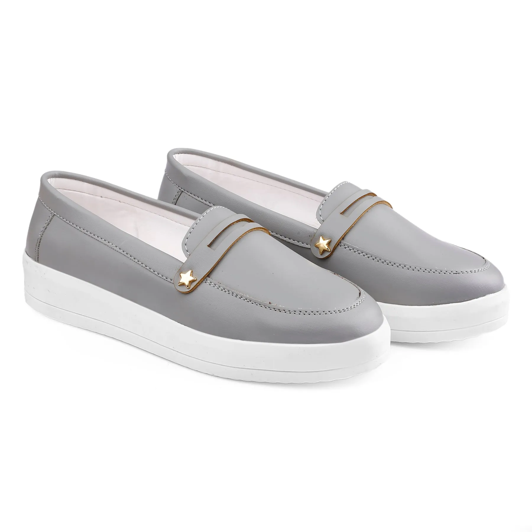 Bxxy's Street Style Fashionable Ladies Slip-on Loafers