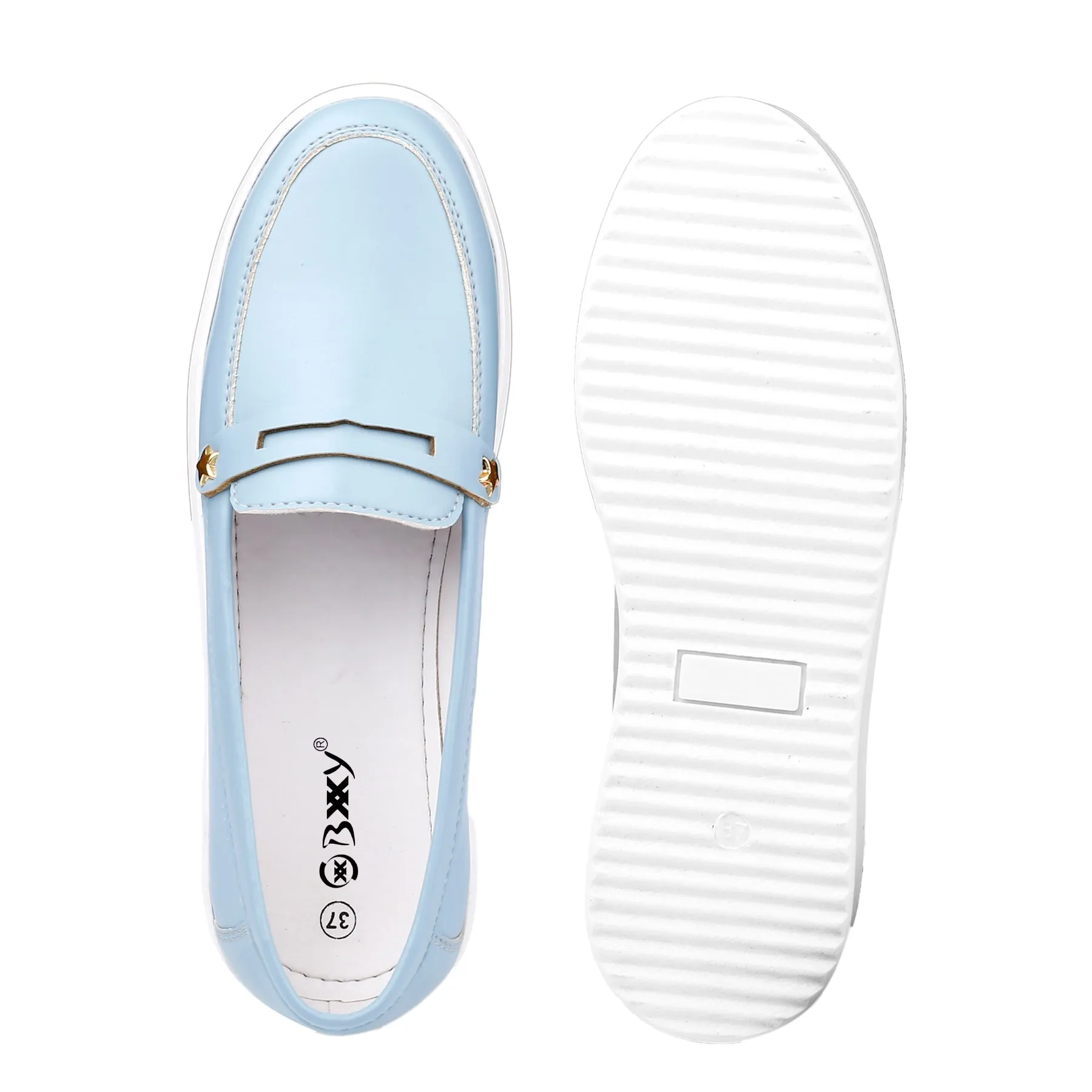 Bxxy's Street Style Fashionable Ladies Slip-on Loafers