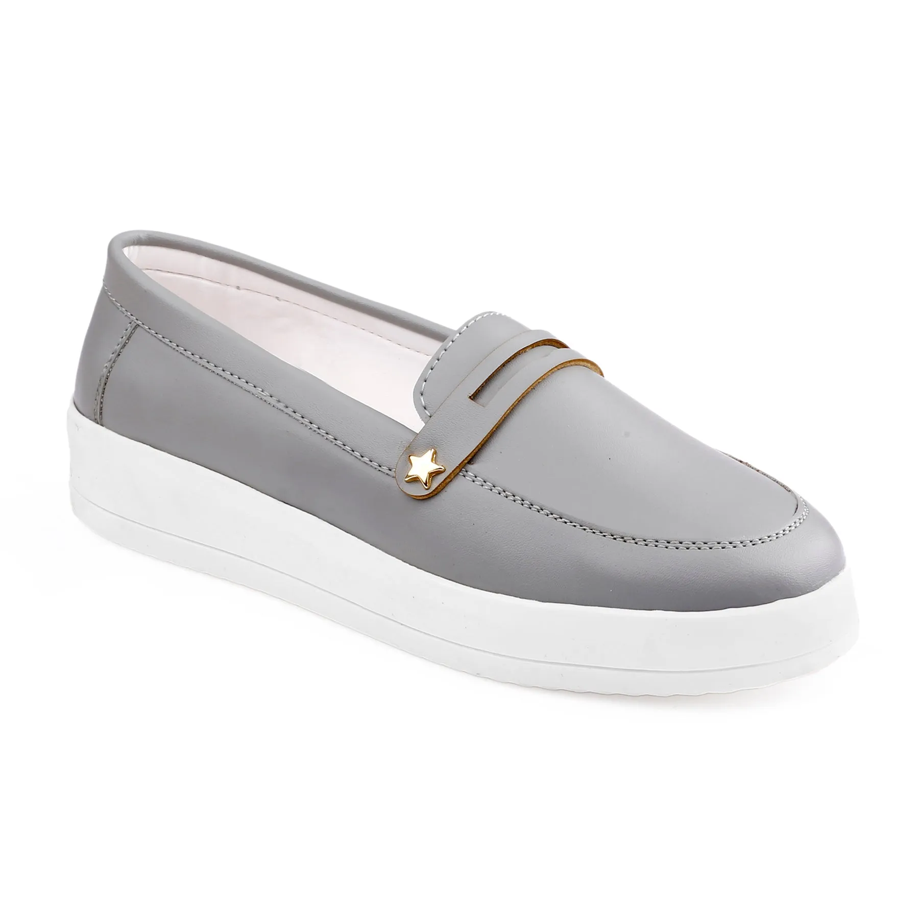 Bxxy's Street Style Fashionable Ladies Slip-on Loafers