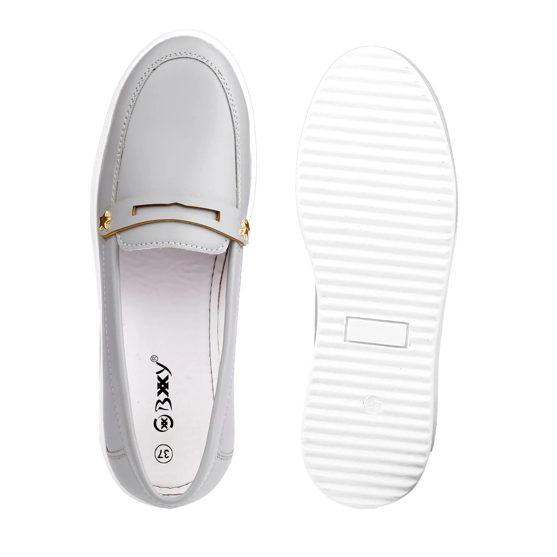 Bxxy's Street Style Fashionable Ladies Slip-on Loafers