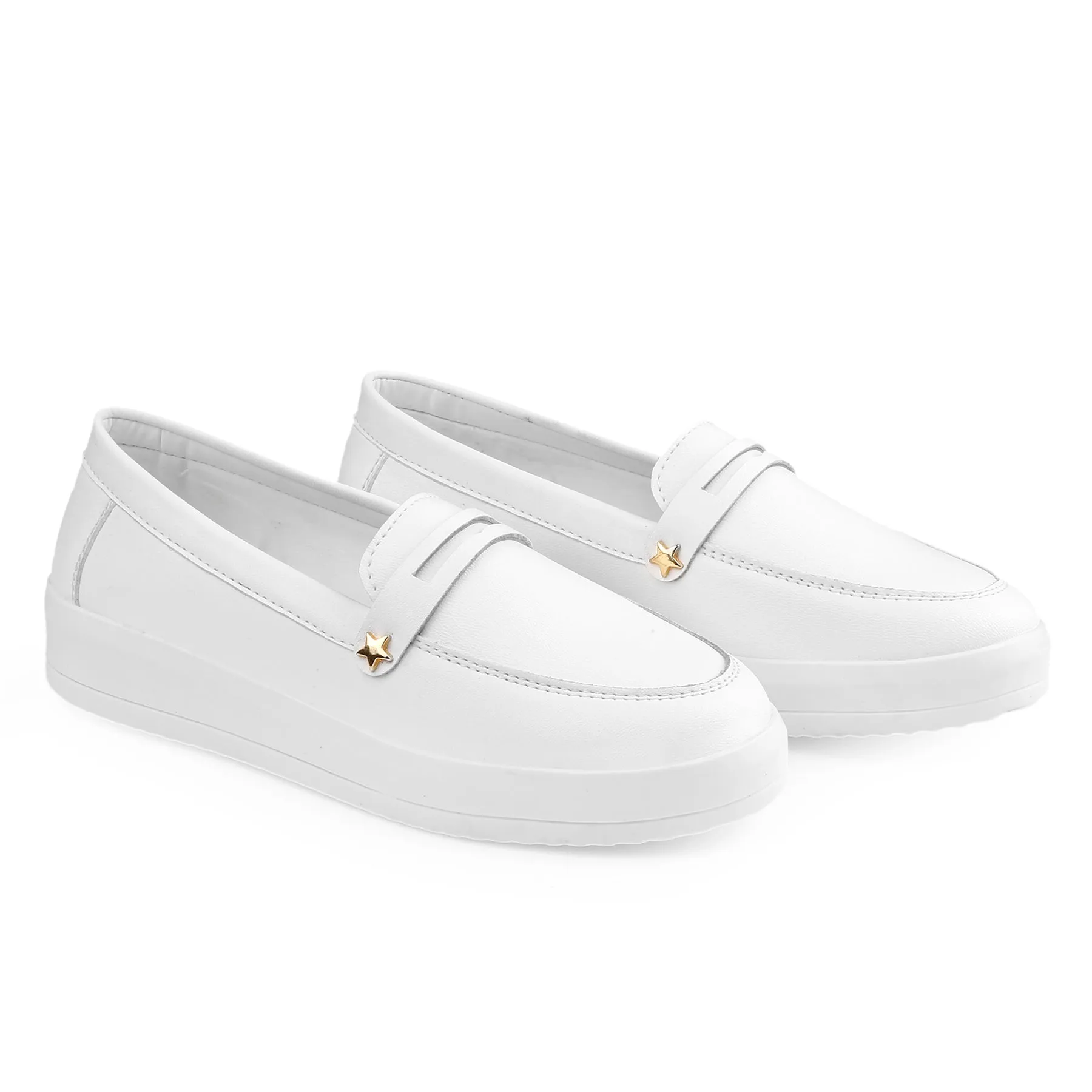 Bxxy's Street Style Fashionable Ladies Slip-on Loafers