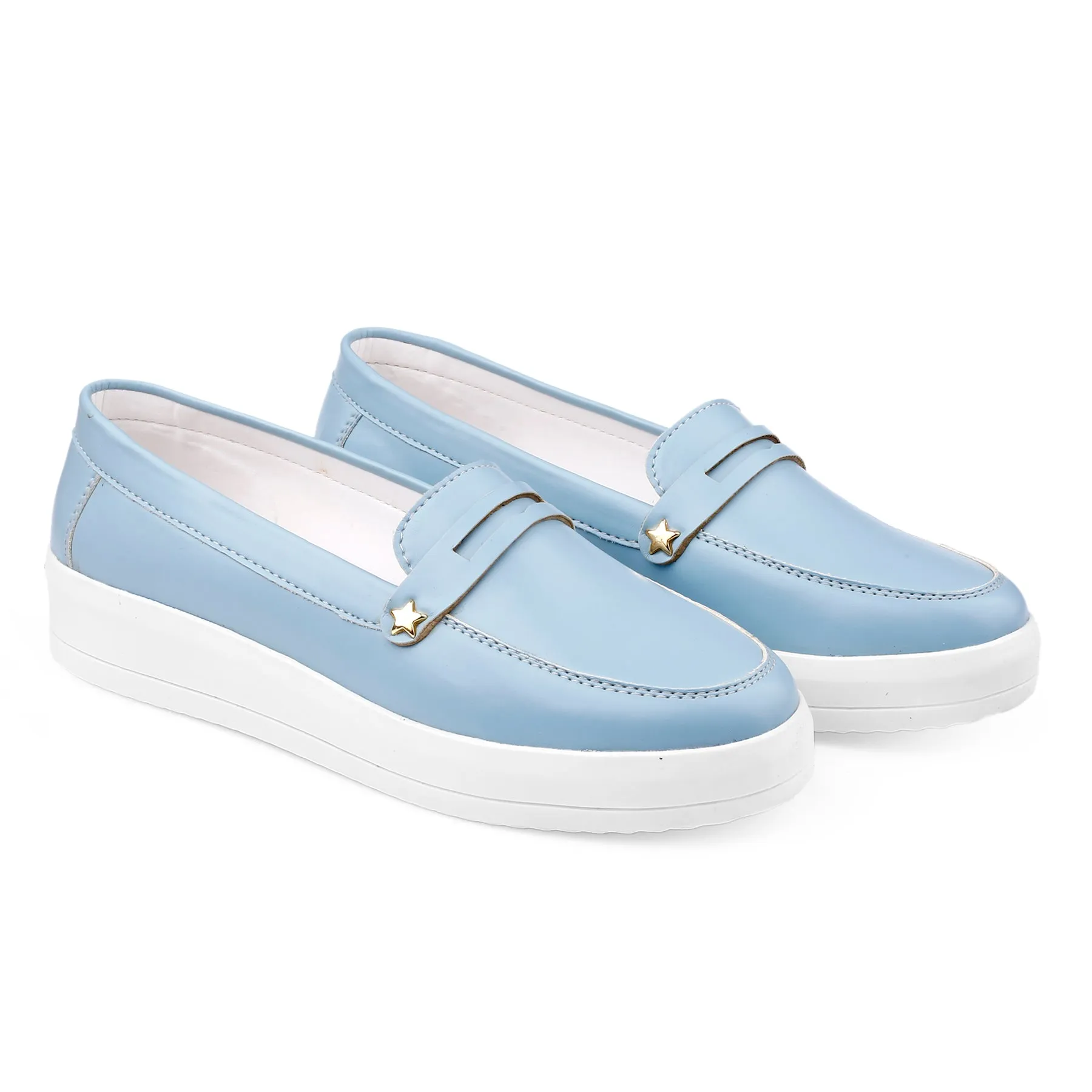 Bxxy's Street Style Fashionable Ladies Slip-on Loafers