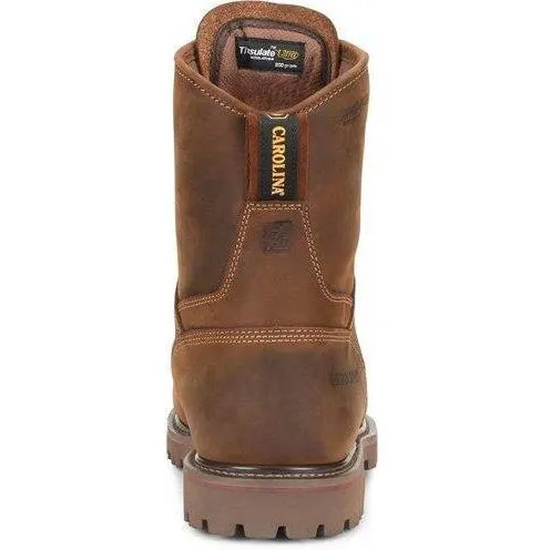 Carolina Men's 28 Series 8" Composite Toe Insulated Work Boot - Brown- CA9528