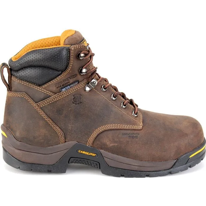 Carolina Men's Bruno Lo 6" Soft Toe WP Insulated Work Boot -Brown- CA5021