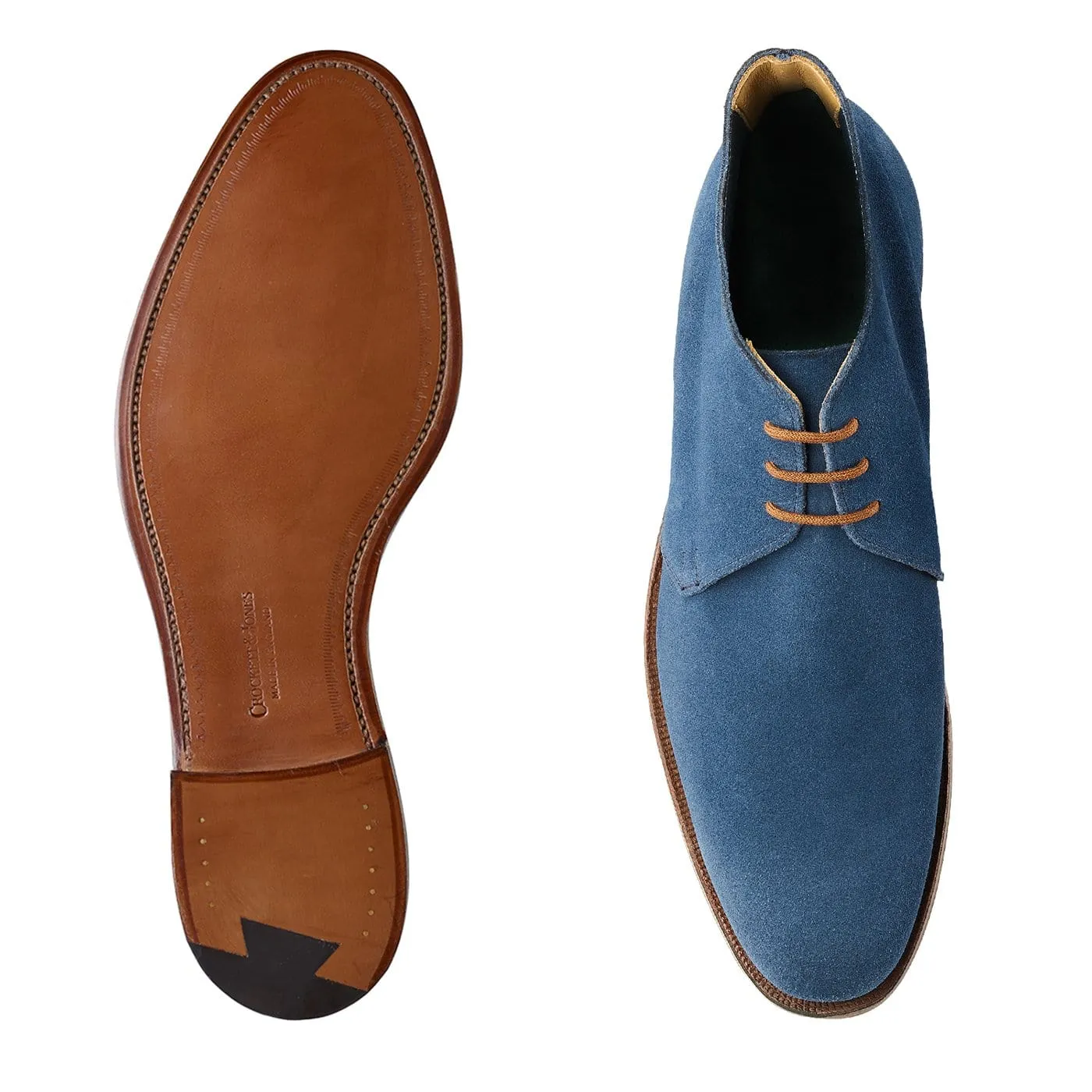 Chukka Mid-Blue Suede