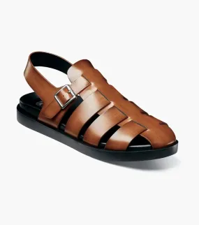 Cognac Men's Sandals Montego Slingback Buckle Sandals Style No: 25659-221