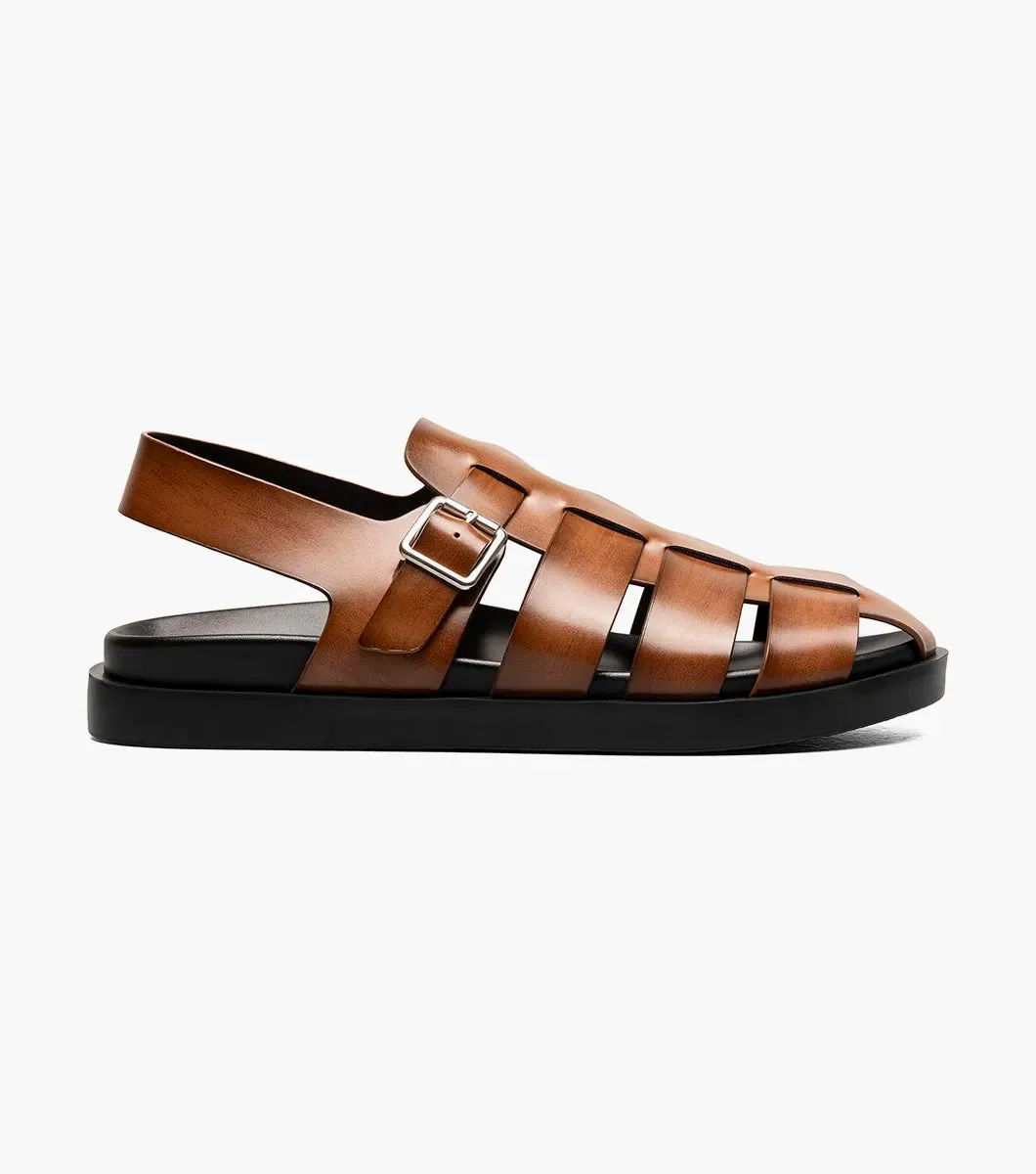 Cognac Men's Sandals Montego Slingback Buckle Sandals Style No: 25659-221