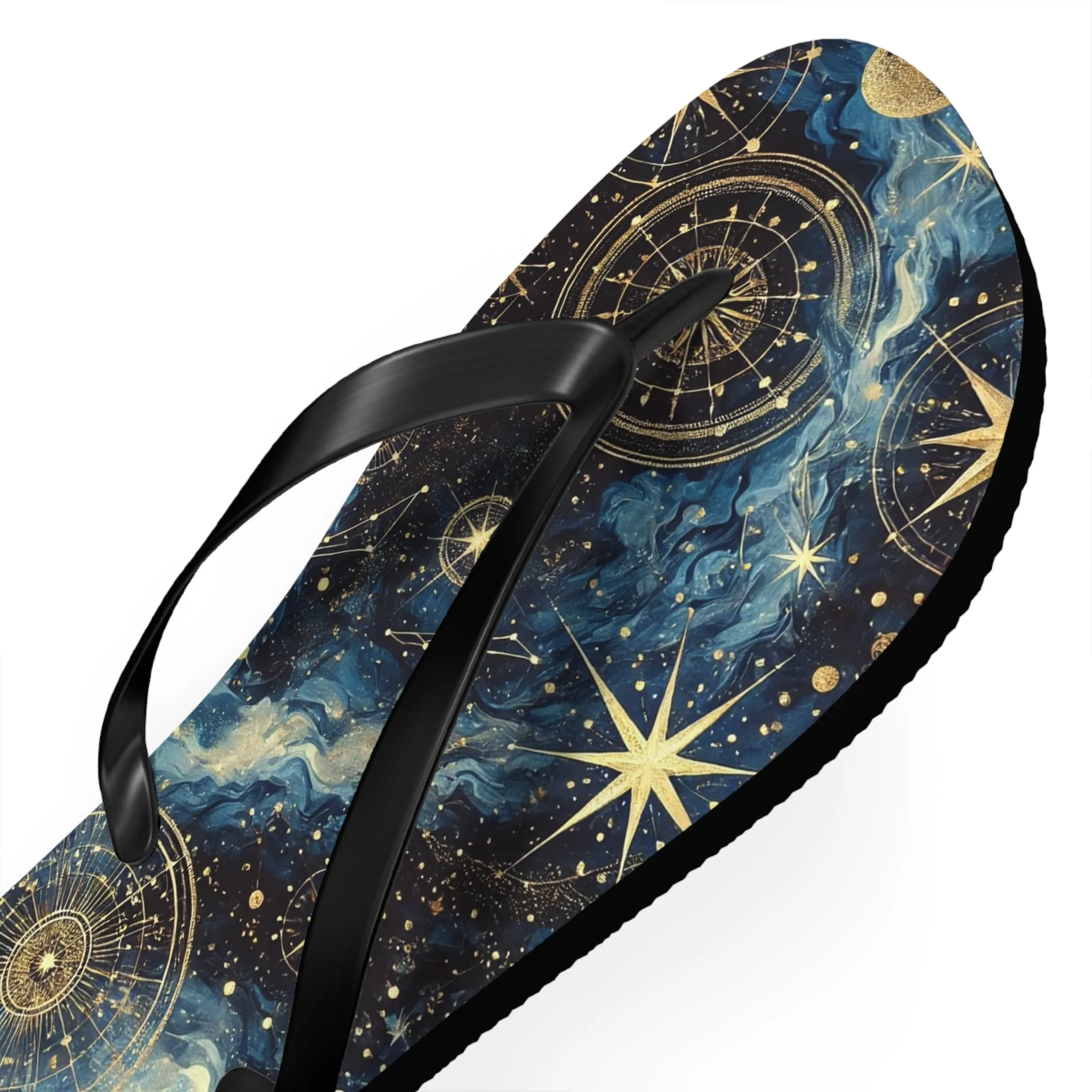 Constellation Dreams: Celestial Comfort Flip-Flops