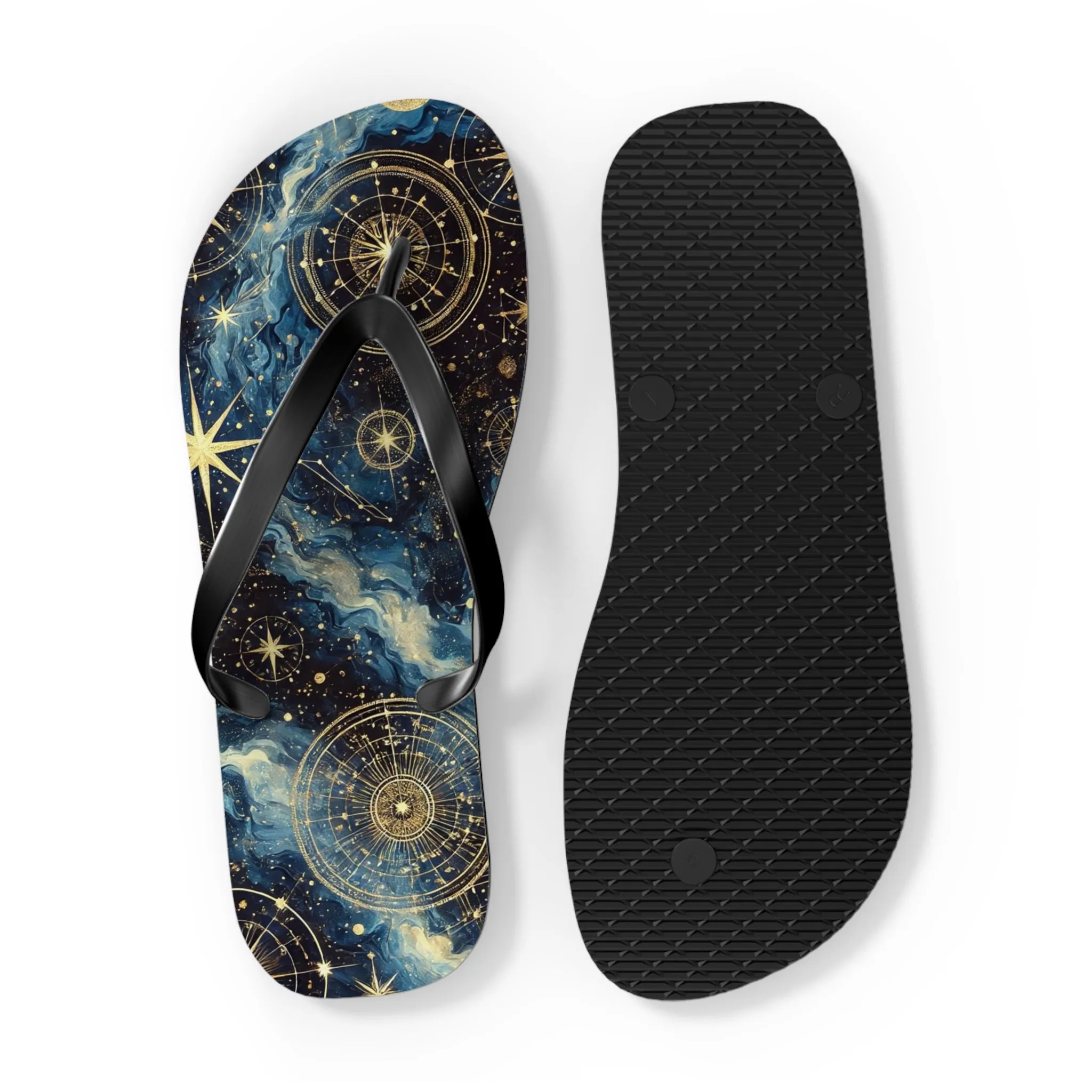 Constellation Dreams: Celestial Comfort Flip-Flops