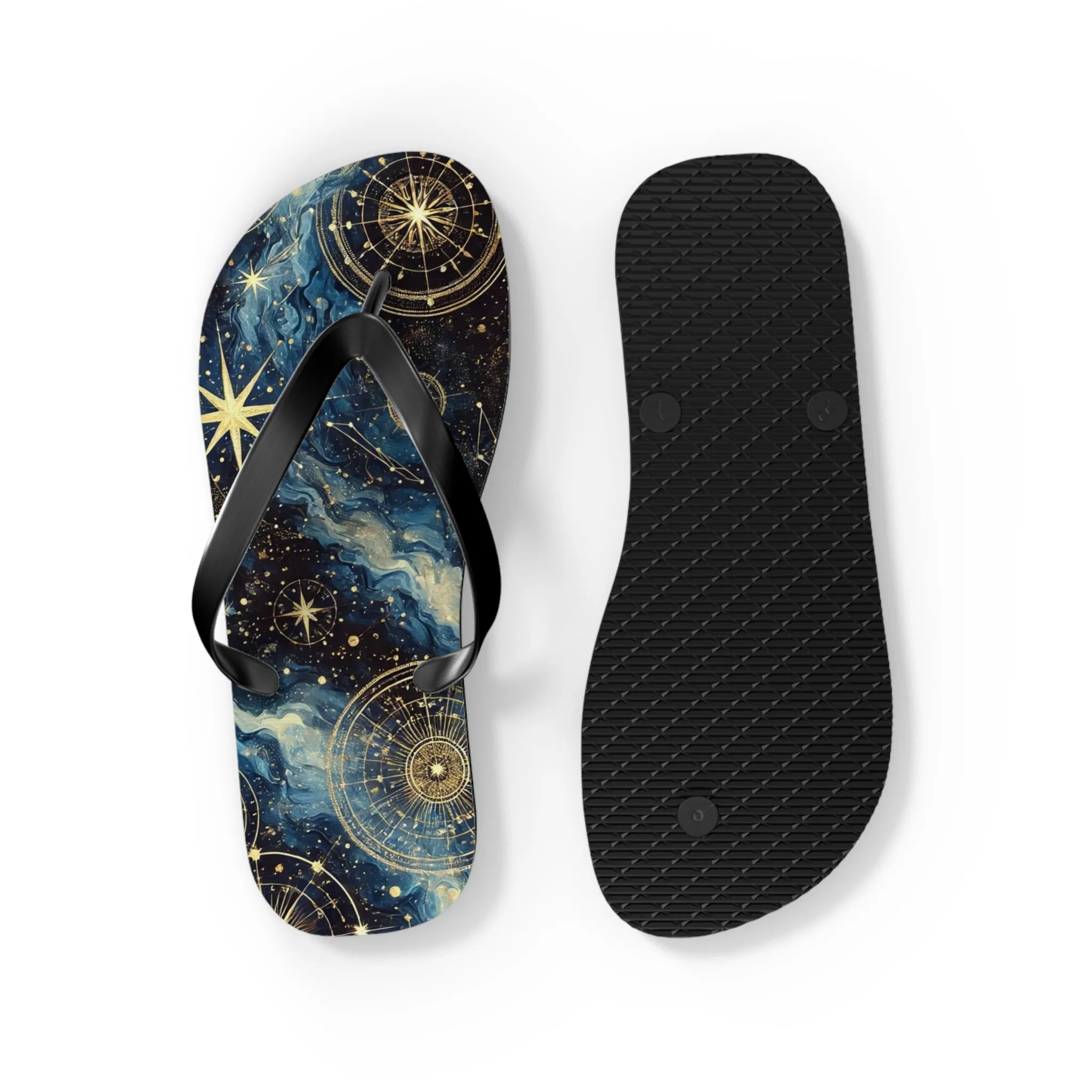 Constellation Dreams: Celestial Comfort Flip-Flops