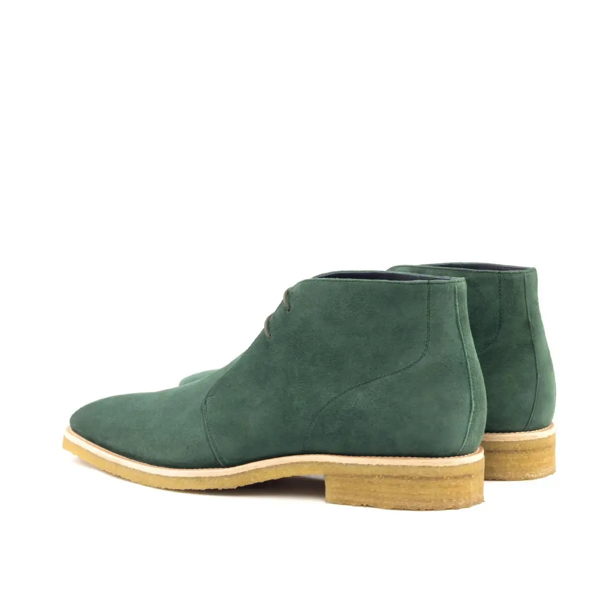 DapperFam Vivace in Forest Men's Italian Suede Chukka