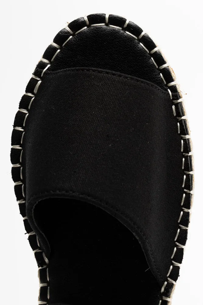 Espadrille Sandal Black