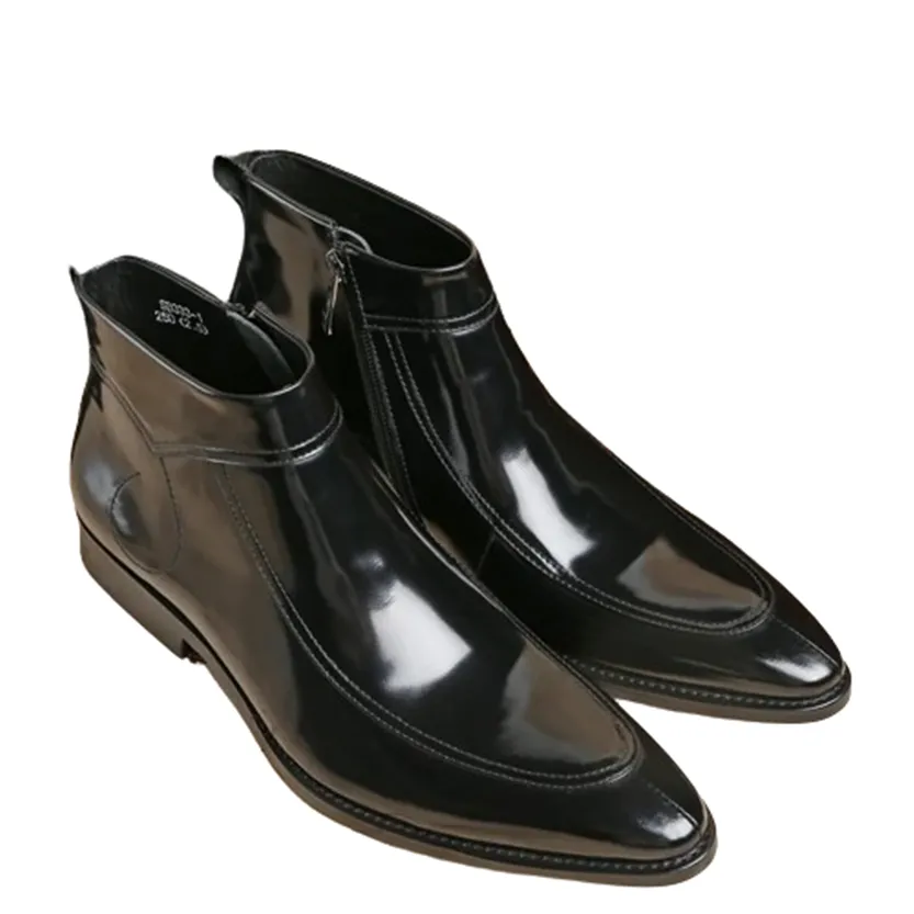 Funki Buys | Boots | Men's Leather Patent Formal Dress Boots