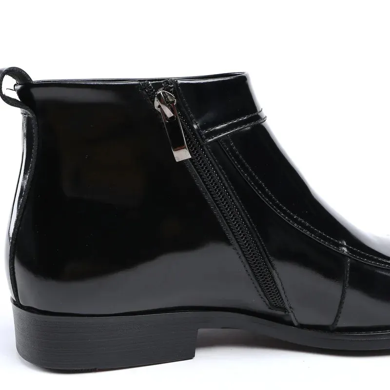 Funki Buys | Boots | Men's Leather Patent Formal Dress Boots