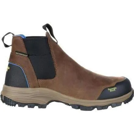 Georgia Men's Blue Collar Chelsea Waterproof Work Romeo Boot - GB00106