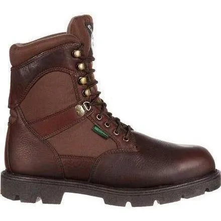 Georgia Men's Homeland 8" WP Insulated Work Boot - Brown - G109