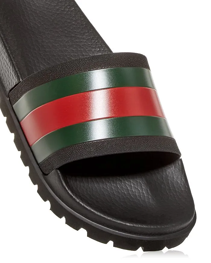 Gucci Web Signature Striped Men's Slippers