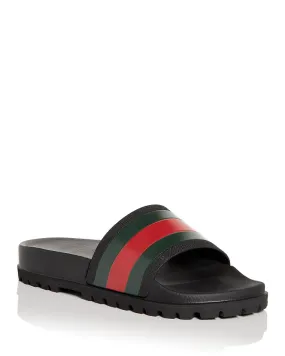 Gucci Web Signature Striped Men's Slippers