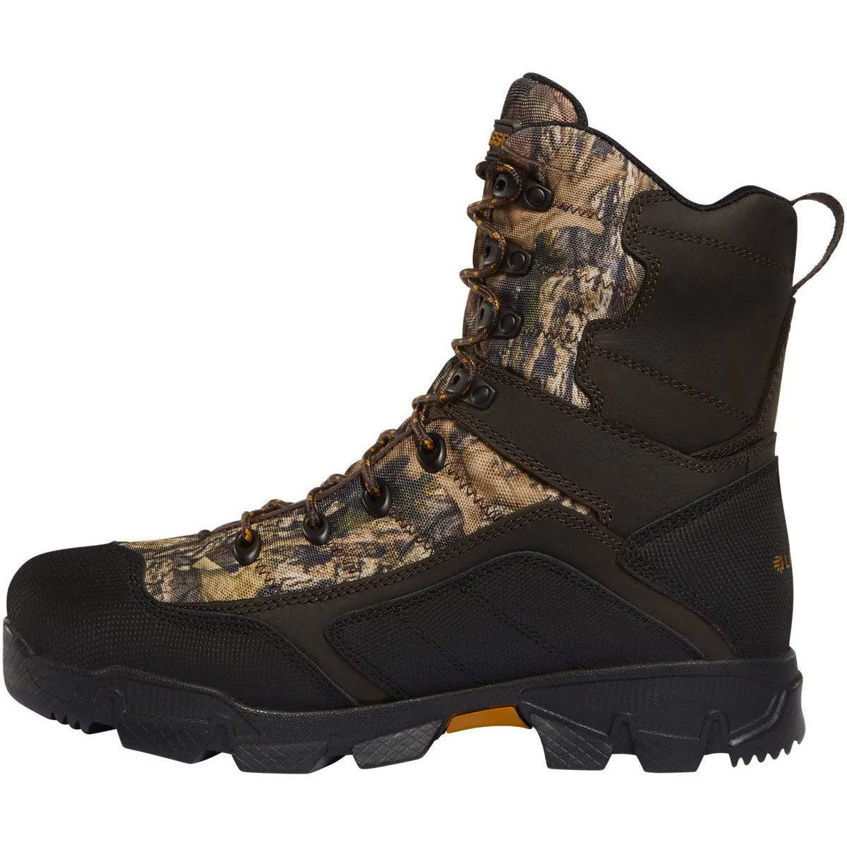 Lacrosse Men's Cold Snap 9" Plain Toe WP 1200G Hunt Boot Mossy Oak 566710