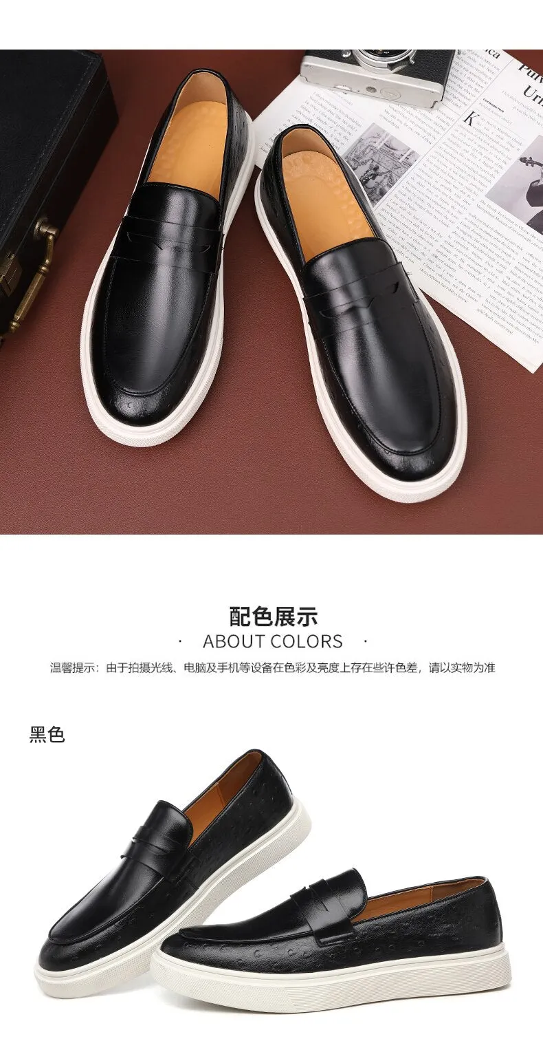 Men Sneakers Shoes Brown Slip-On Free Shipping Size 38-46 Zapatos De Hombre Men Shoes - MCS50326