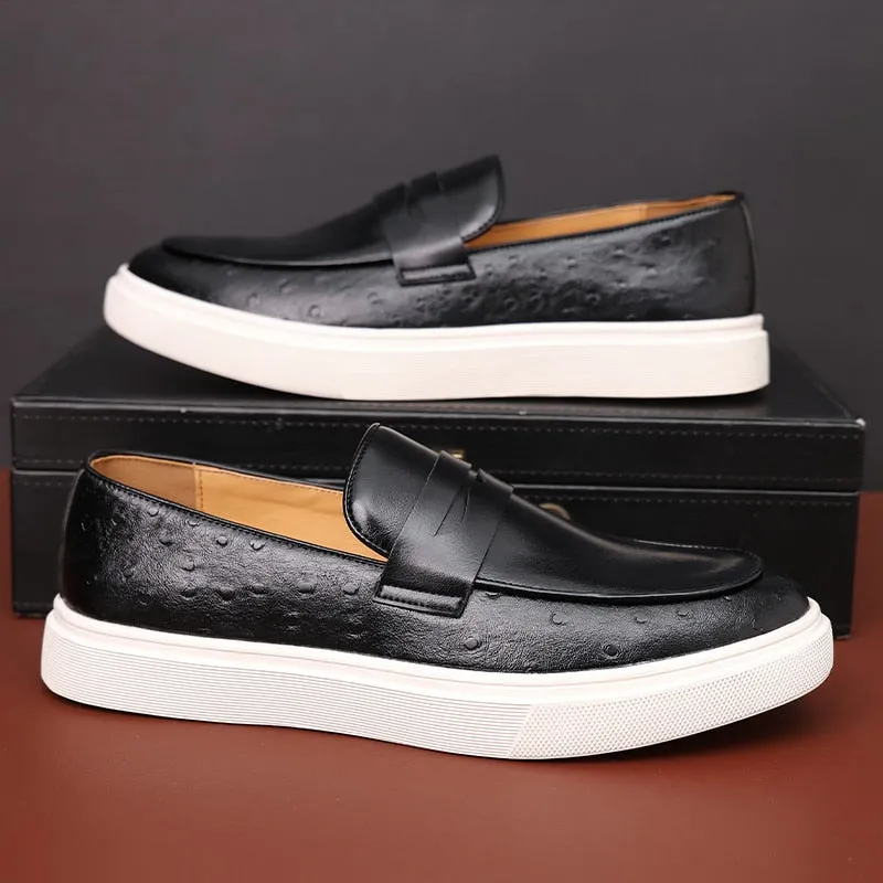 Men Sneakers Shoes Brown Slip-On Free Shipping Size 38-46 Zapatos De Hombre Men Shoes - MCS50326