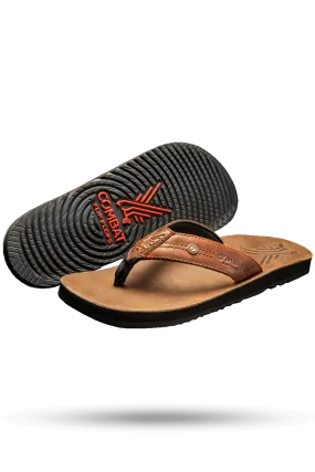 Men's Leather Flip Flops - AK