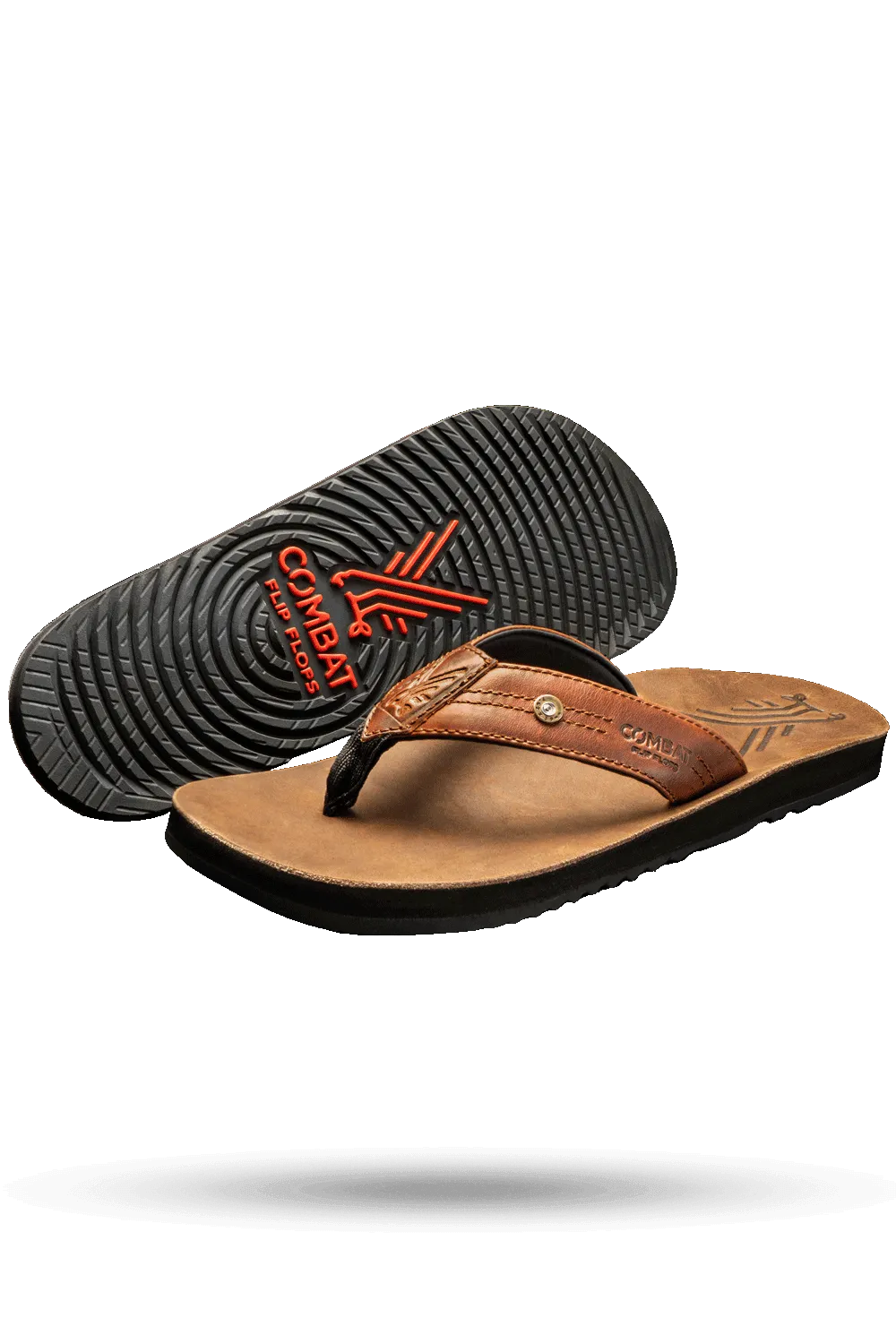 Men's Leather Flip Flops - AK