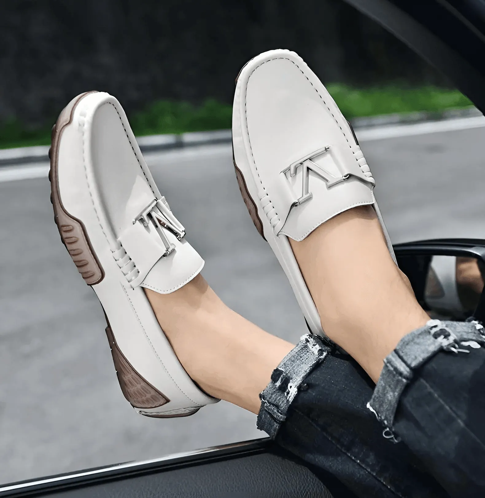 Men's Soft Luxury in Genuine Leather Moccasin Loafers