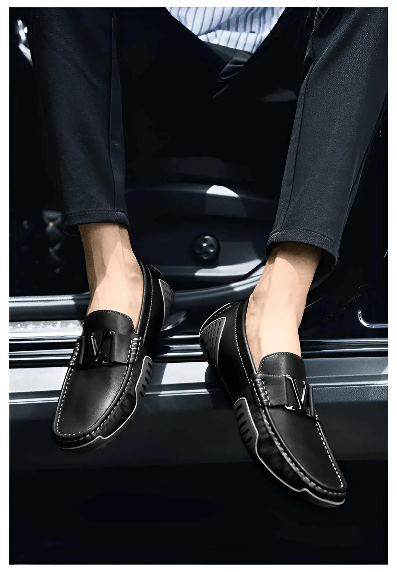 Men's Soft Luxury in Genuine Leather Moccasin Loafers