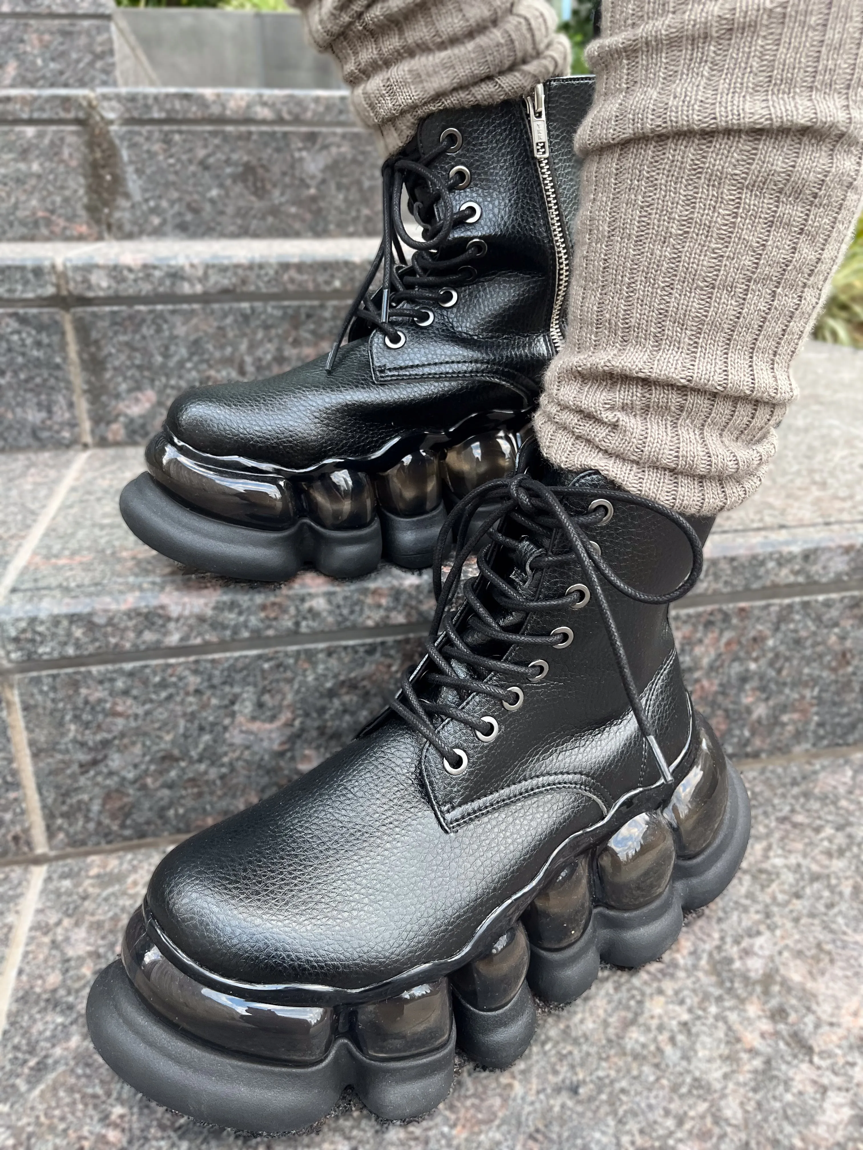 "Jewelry" Ark Eight Holes Boots / Black