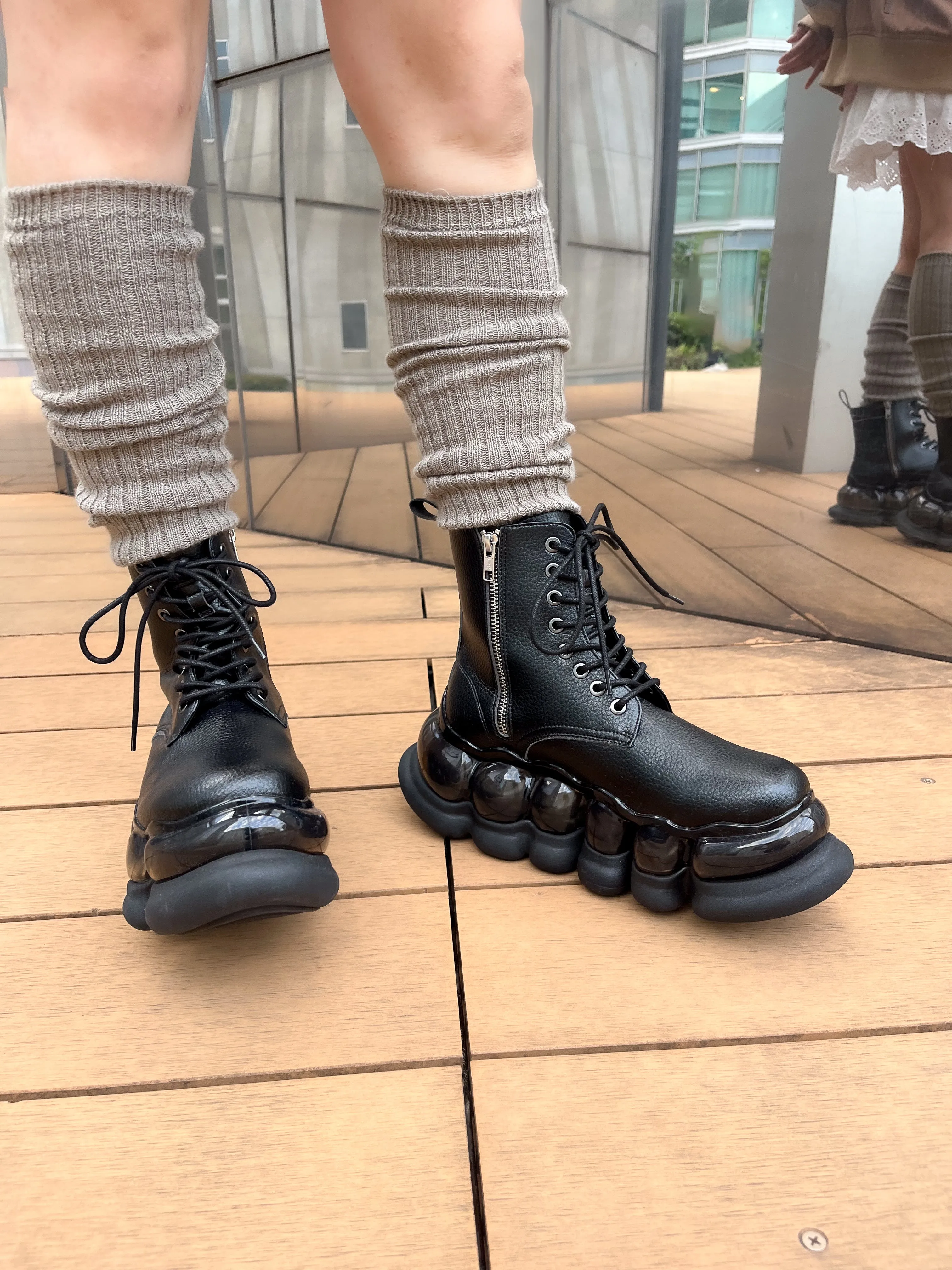 "Jewelry" Ark Eight Holes Boots / Black