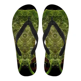 RÃ | Mens Flip Flops by Cosmic Shiva