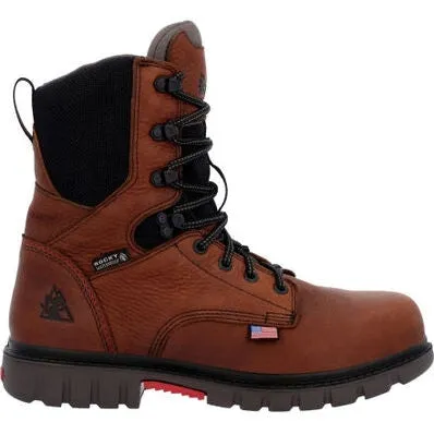 Rocky Men's Worksmart 8" WP Composite Toe Work Boot -Brown- RKK0403