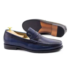 Sfarzo - Luxury Men's Leather Penny Loafers (Blue or Black)