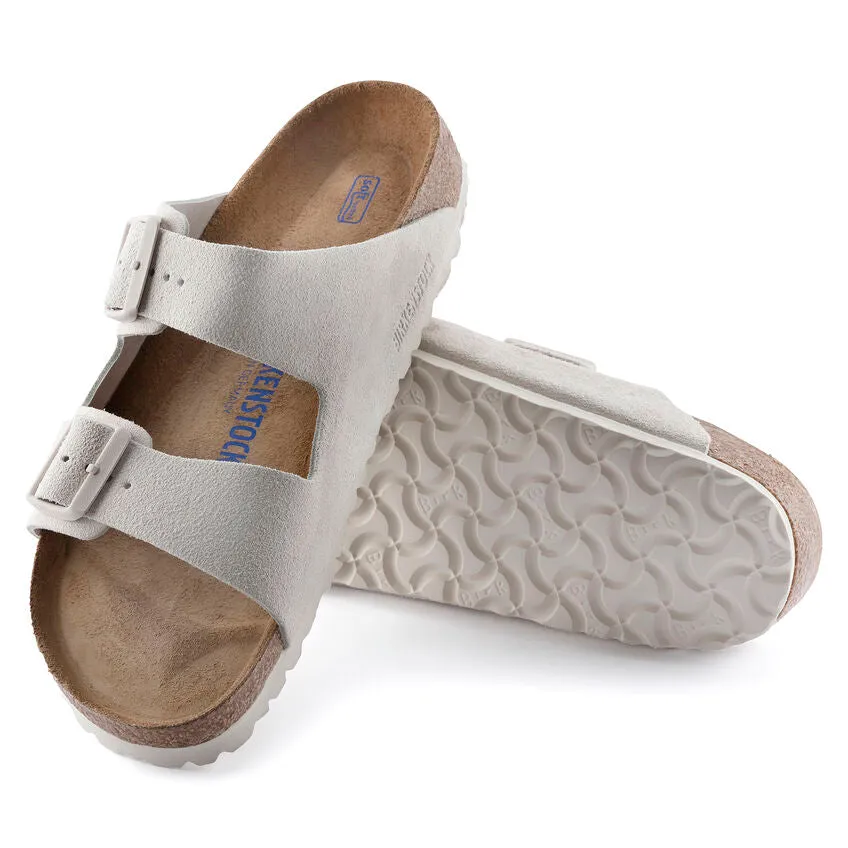 Unisex Birkenstock Arizona Soft Footbed 1024554 Color: Antique White