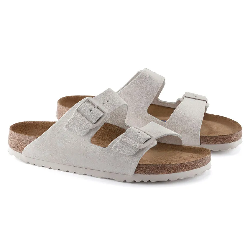 Unisex Birkenstock Arizona Soft Footbed 1024554 Color: Antique White