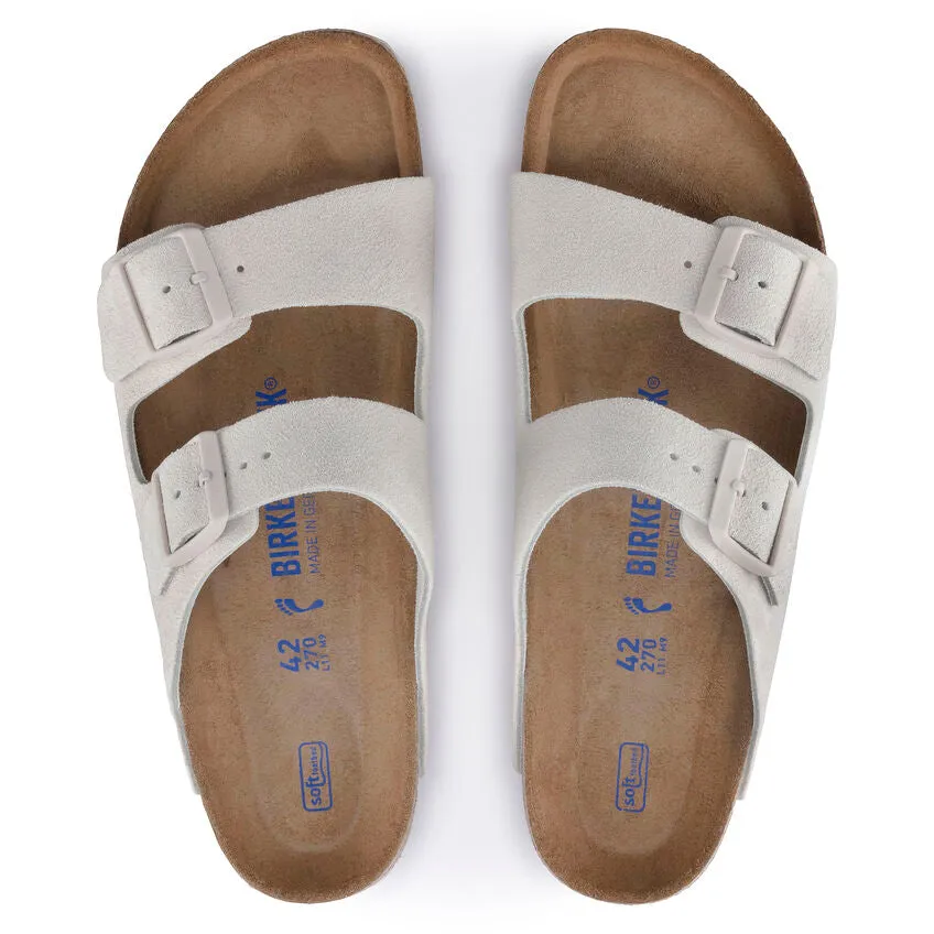 Unisex Birkenstock Arizona Soft Footbed 1024554 Color: Antique White