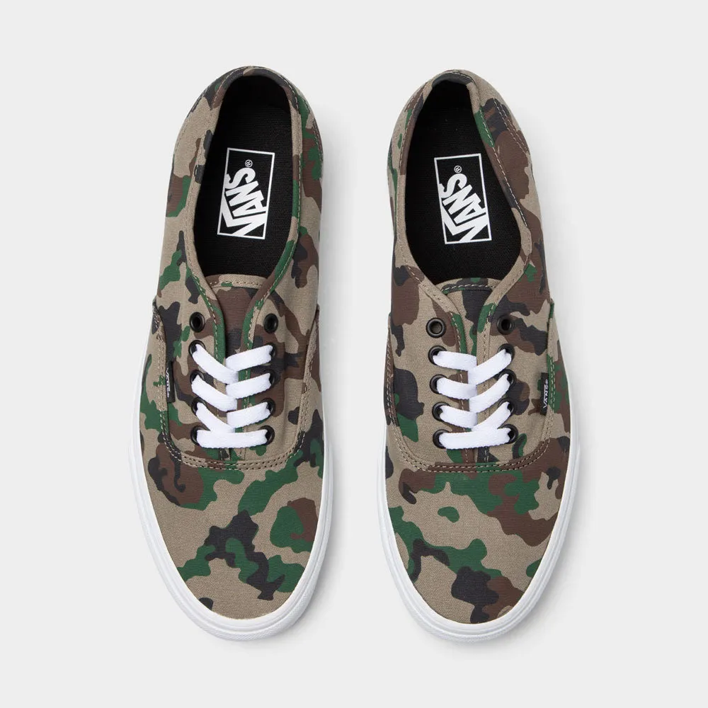 Vans Authentic Camo Olive / White