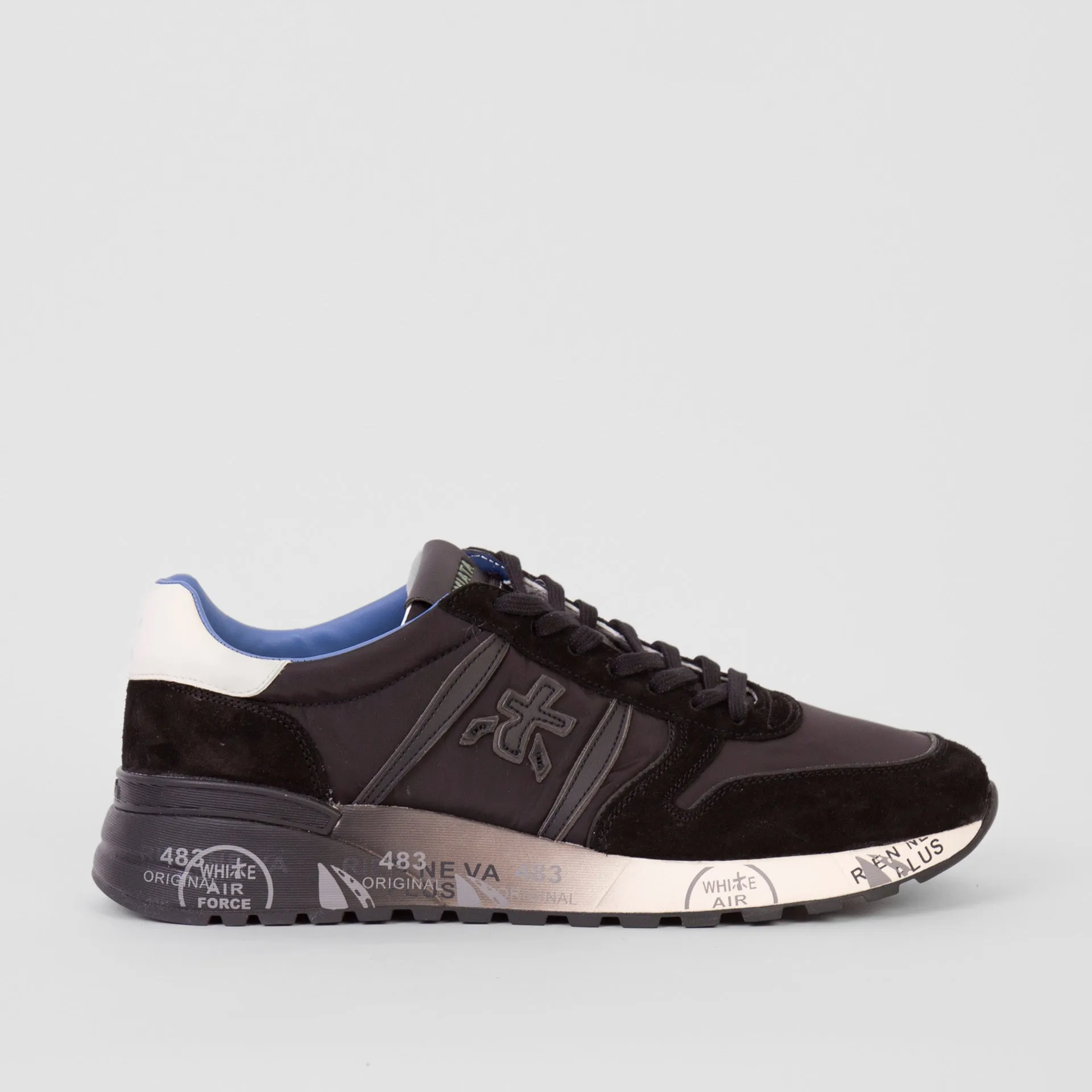 WHITE PREMIATA SNEAKERS LANDER 7079 BLACK